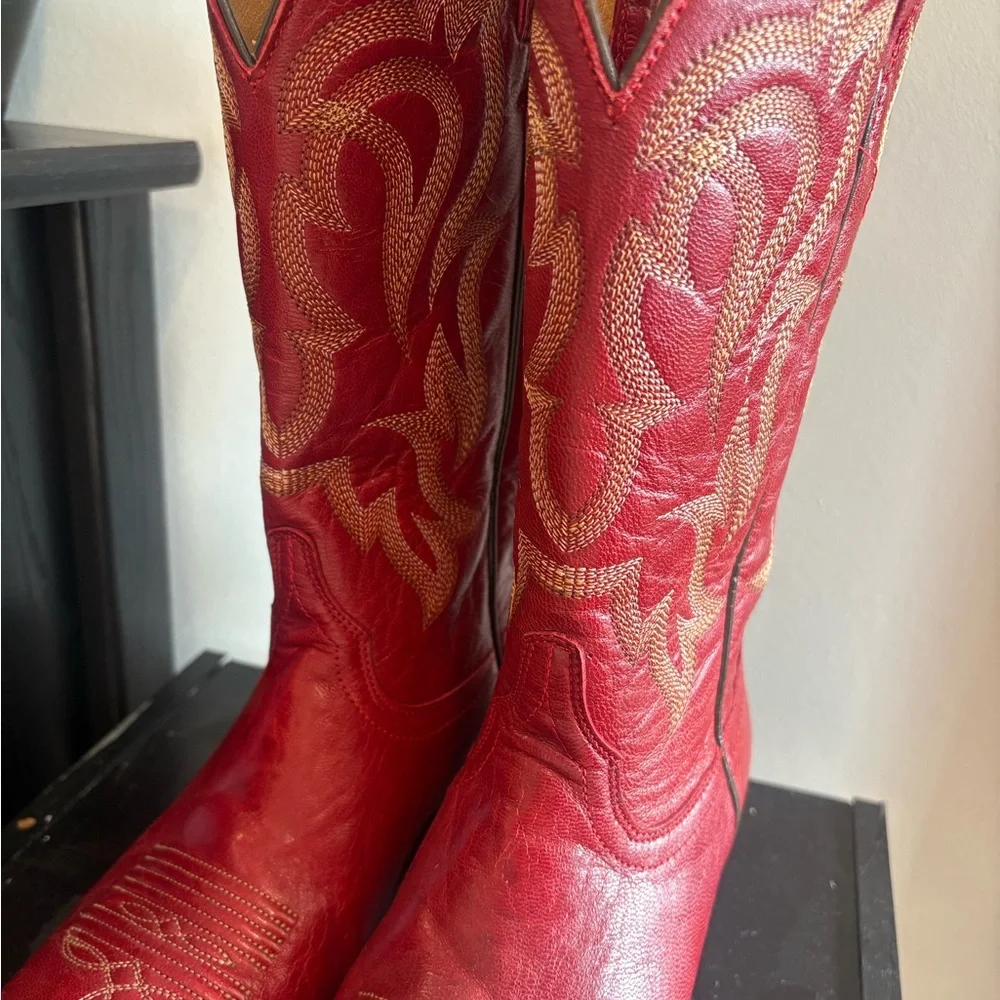 Shyanne Red Leather Lucille Boots - Picture 3 of 5